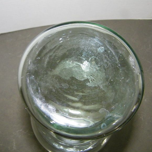 MEXICAN Hand Blown Clear Glass Vase Urn Shape 11" Tall NWT! - Picture 4 of 5